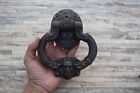 Vintage Victorian Style Cast Iron Gothic Man Face Door Gate Pull Knocker Handle
