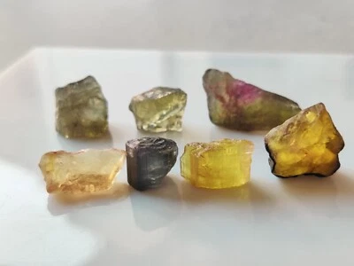 Amazing Multi Colors Natural Tourmaline Rough Gemstone 12 Grams from Africa - Image 1 of 4