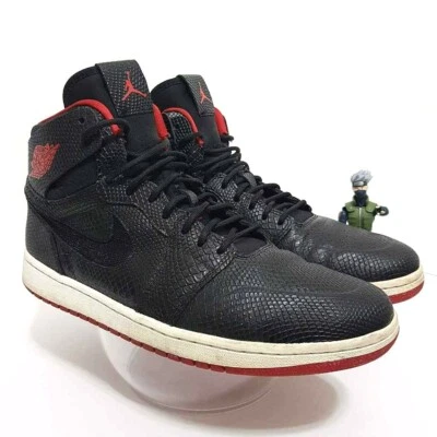 Nike Air Jordan 1 Retro Noveau “Piel de serpiente” Negro Rojo Criado 819176-001 talla 11.5 Foto 1 de 4