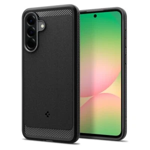 Spigen Cover Rugged Armor Compatibile con Samsung Galaxy A56 5G - Nero Opaco - Imagen 1 de 7