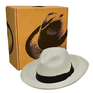 Genuine Panama Hat | Wide Brim Fedora | Toquilla Straw | Made in Ecuador | GPH - Picture 1 of 20
