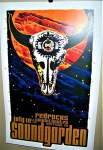 SOUNDGARDEN in Concert Show Poster RP Denver Co RED ROCKS Theater July 18th 2011 - Picture 1 of 1