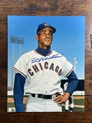 Autographed Billy Williams 8x10 Photo (HOF) Chicago Cubs - Image 1 of 3