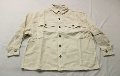 Chaqueta para mujer Current/Elliott The Timers de gran tamaño EJ1 galleta blanca mediana  Foto 1 de 4