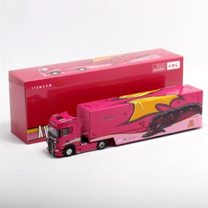 Modellino auto KengFai x Maxwell 1:64 S730 v8 rosa Tyrannosaurus pressofuso - Foto 1 di 6