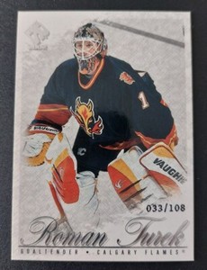 2001-02 Pacific Private Stock Roman Turek Silver Card #13. Serial #33/108