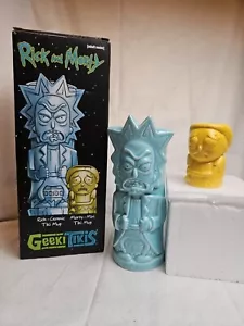 Rick and Morty Geeki Tiki Mug Set Ceramic Loot Crate New In Box - Picture 1 of 19