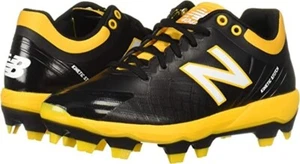 Botines de béisbol New Balance 4040v5 TPU moldeados bajos para hombre | negros/amarillos | 14 D EE. UU. - Imagen 1 de 7