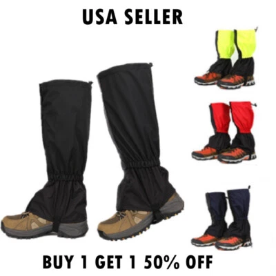 Hiking Gaiters Waterproof Leg Gaiters Kids Teen Men Women Gators Snow Gaiters - Image 1 of 4