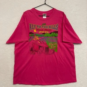 Boerne Texas 29th Key To The Hills Rod Run 2015 Nascar Style T-Shirt XL - Picture 1 of 10