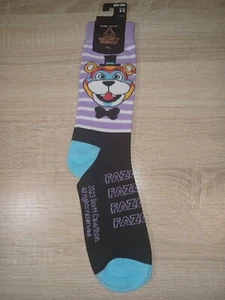 Five Nights At Freddy's Stripe Freddy Crew Socks NEW /W Tags 8-12 Bioworld - Picture 1 of 5