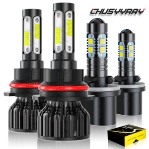For Ford Windstar 1995-2003 6000K 4pc LED Faros Hi/Lo Fog Lights Bombillas Combo - Picture 1 of 12