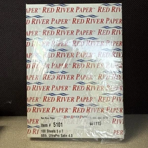 Carta Red River 5101 5x7 100 fogli Ultra pro satinata 4,0 68 libbre - Foto 1 di 3