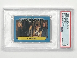 1988 Monty Gum Heavy Metal—Metallica #3—PSA 5—POP 1—None Higher - Picture 1 of 2