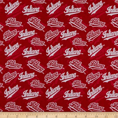 NCAA Indiana Hoosiers Tono sobre Tono Algodón, Tela por Yarda Foto 1 de 4