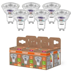 6-Pack Osram GU10 PAR16 LED Strahler besonders effizient 36° 1,3W wie 35W 2700K - Bild 1 von 8