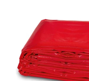 Lona impermeable de alta resistencia 12x16 PVC vinilo lona cubierta de suelo roja - Imagen 1 de 7