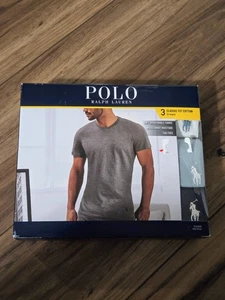Polo Ralph Lauren Men's Size M Classic Fit Cotton T-Shirt 3-Pack NEW - Picture 1 of 4