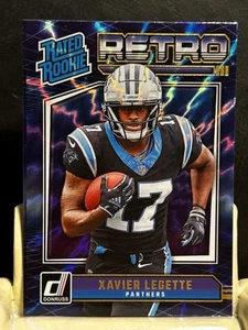 XAVIER LEGETTE rc 2024 Panini Donruss Football RETRO Rated Rookie #13 Panthers - Picture 1 of 3