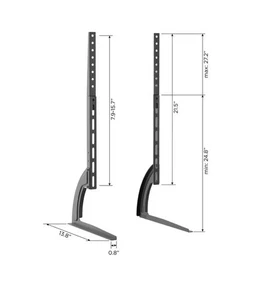 Premium Feste Tischplatte TV Ständer Halterung für 13 bis 72 Zoll Bildschirme, hält bis zu 110 - Bild 1 von 7