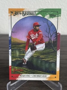 2023 Topps X Bob Ross The Joy of Baseball - Alexis Diaz #85 Splatter Canvas /99 - Picture 1 of 2
