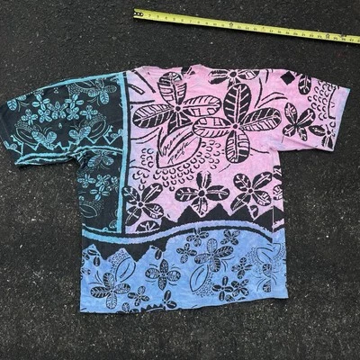 Camiseta Vintage Años 90 Ocean Pacific XL ESTAMPADO FLORAL PUNTADA ÚNICA EE. UU. Foto 1 de 4