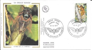 FRANCE 1977 FDC CIGALE ROUGE YT 1946 - Imagen 1 de 1