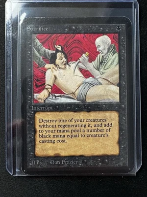 Magic The Gathering Alpha Sacrifice MP Vintage (3 available) - Image 1 of 2