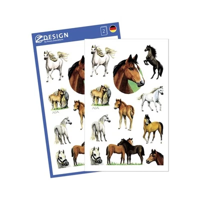 AVERY Zweckform 53483 glitzer Papier-Sticker Pferde 22 Aufkleber (für Mädchen, M - Bild 1 von 4