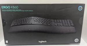 Logitech Ergo K860 Split Ergonomic Keyboard - Graphite (820-009055) with Dongle - Picture 1 of 15