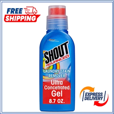 Shout 高级去污凝胶衣服洗衣超浓缩凝胶 8.7 盎司 — 第 1/4 张图片