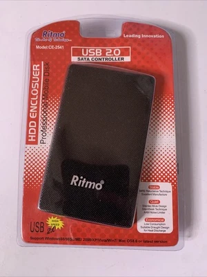 Ritmo USB SATA 2.5" HDD Hard Disk Drive Enclosure Case - Image 1 of 2