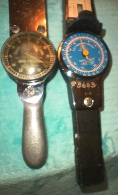 2 VINTAGE TORQUE WRENCHS Snap-on TQ-3 Torqometer & Sturtevant Richmont Dresser  - Image 1 of 4