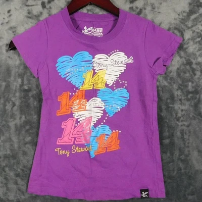 Chase Authentics Niñas Camisa Tony Stewart 14 Púrpura Camiseta Talla S 6/8 Foto 1 de 4