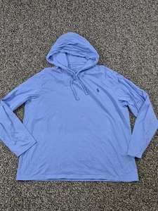 Polo Ralph Lauren Herren Langarm Hoodie leichtes T-Shirt blau XL - Bild 1 von 6