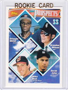 TARJETA DE NOVATO DIEK JETER Topps Prospects SS BÉISBOL A RADIOCONTROL ¡Yankees de Nueva York! - Imagen 1 de 2