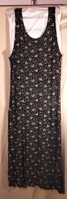 Vestido de Verano Vintage Molly Malloy Tonos Neutros Floral Talla 16 Cottage Core Foto 1 de 4