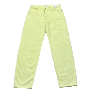 NWT J. Crew Mid Rise Slouchy Straight Dad Jean Yellow Dyed Garment Wide Leg 29 - Picture 1 of 6
