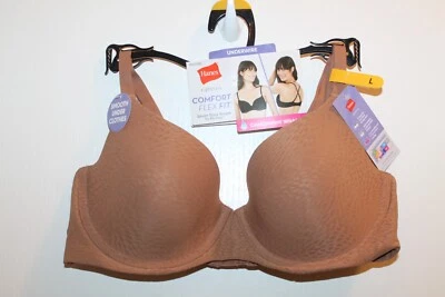 NEW Women's Hanes Comfort Underwire T-Shirt Soft Lining Bra ~ Size L - Image 1 of 4