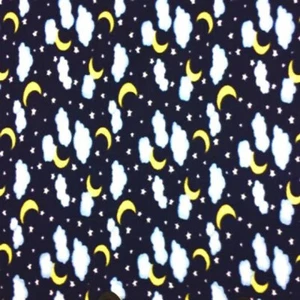 Night Sky Print Fleece Fabric - 60" Wide - Sold by The Yard & Bolt - Picture 1 of 1