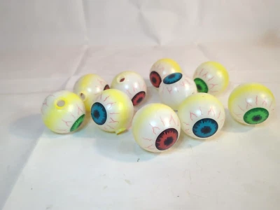 Lote De 10 Fundas Molde Soplado Halloween Globo Ocular De Colección para Luces Sin Luces D1 Foto 1 de 4