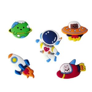 Silicone Spaceship Rocket Astronaut UFO Birthday Party Cake Topper Baking Decor - Picture 1 of 5