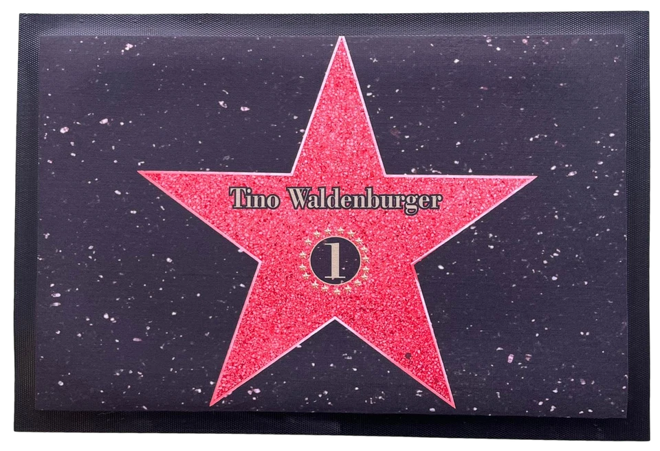 Fußmatte Schmutzfangmatte Wunschtext Walk of Fame F033 - Bild 1 von 1
