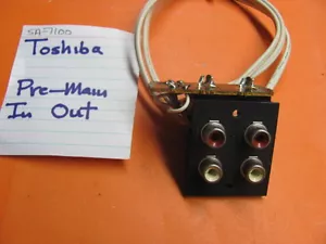 📈TOSHIBA PRE-MAIN RCA TERMINAL 4P SA-7100 STEREO RECEIVER - Bild 1 von 3