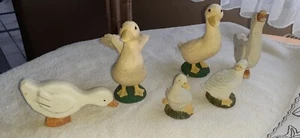 Deko Figuren aus Ton Enten Gänse kl. Konvolut Vitrine wohnen geschenke  - Bild 1 von 9