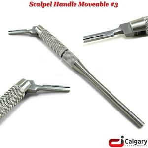 Surgical Scalpel Handle #3 Movable Medical Round Scalpel Handle Dissection Tools - Foto 1 di 4