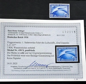 REICH ALEMÁN Michel Nº 438 X MNH HALLAZGO Schlegel BPP 2.200 euros - Imagen 1 de 2