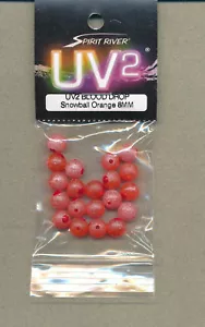 UV2 Blood Drop - snowball orange - 08m (qty 20) 8PEGD-550 - Picture 1 of 1