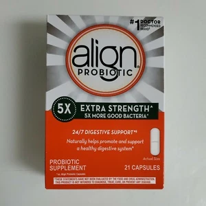 Align 5x Extra Strength Probiotic Supplement Capsules Exp 2027+ - Picture 1 of 9