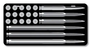 American Flag Bullets & Ammo Vanity License Plate Car Truck Accessory tools Guns - Picture 1 of 2